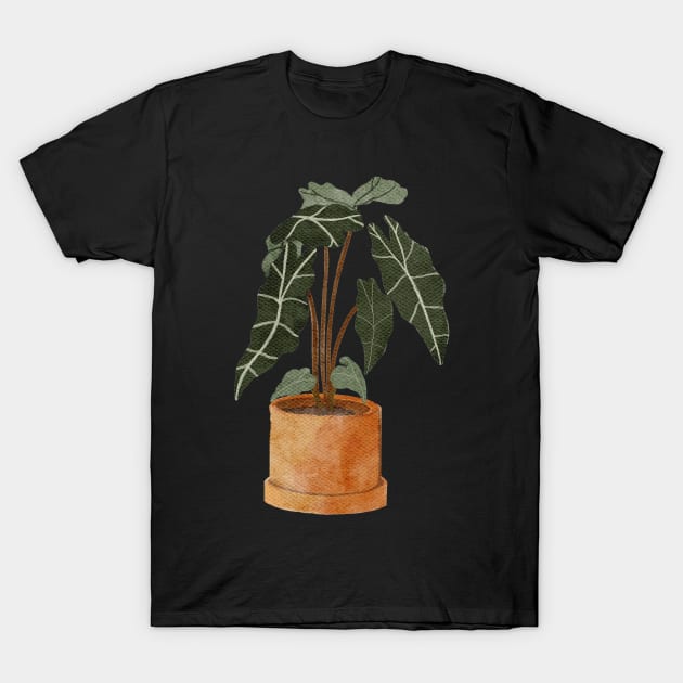 Alocasia Polly Plant T-Shirt by gronly